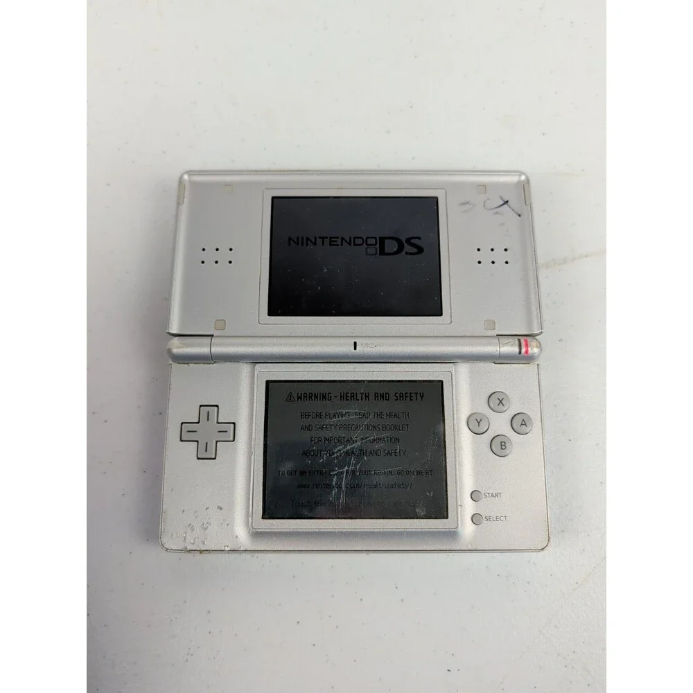 Nintendo DS Lite Silver Console (No Stylus) Tested Working